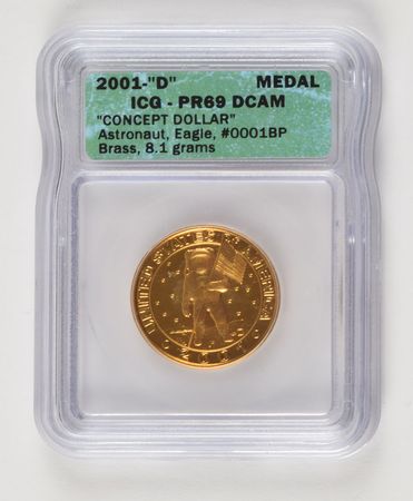 Lot #6248 Daniel Carr 2019 and 2001 Apollo Dollars - Image 1