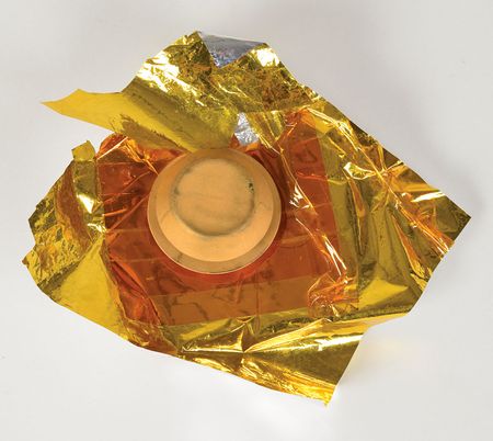 Lot #6558  Apollo 16 Lunar Module Kapton Blanket Segment - Image 1