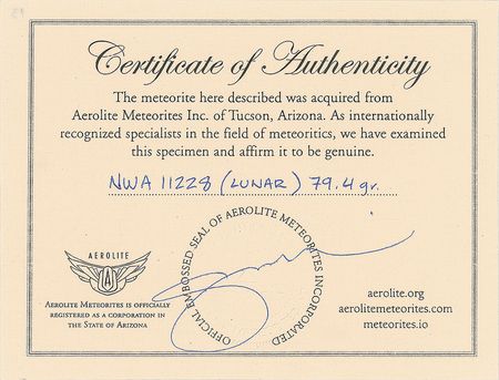 Lot #6013  Northwest Africa Lunar Meteorite - Image 4