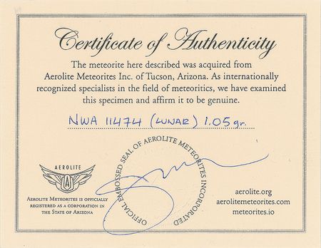 Lot #6014  Northwest Africa Lunar Meteorite Fragment - Image 3
