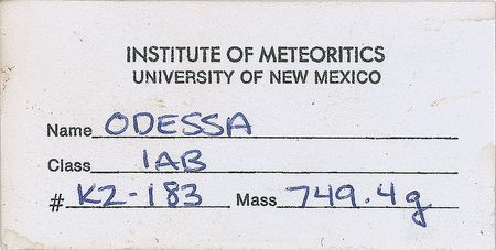 Lot #6015  Odessa Iron Meteorite - Image 4