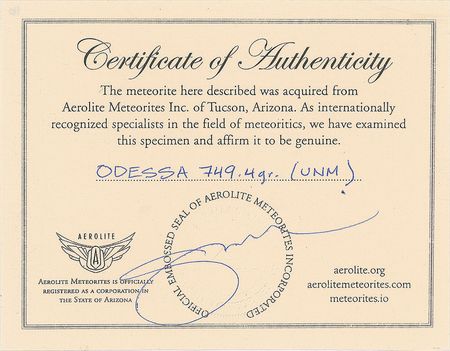 Lot #6015  Odessa Iron Meteorite - Image 5