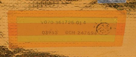 Lot #6681  Space Shuttle Orbiter Flush Control Panel, Interface Unit, and Insulation Blanket - Image 3