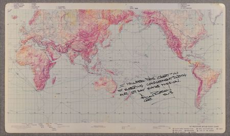 Lot #6614 Alan Bean's Flown Skylab 3 Flight Chart - Image 3