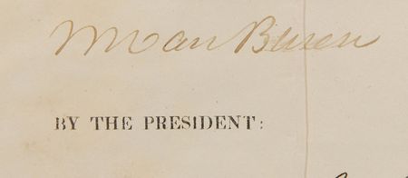Lot #353 Martin Van Buren: Uncommon four-language ship’s papers for a whaling voyage - Image 2
