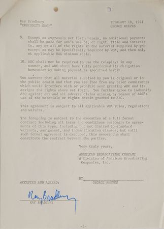 Lot #562 Ray Bradbury - Image 2