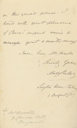 Lot #93 Mary Shelley: Frankenstein's creator recalls 