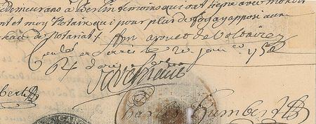 Lot #115 Voltaire: Rare document signed with the writer's full name, 