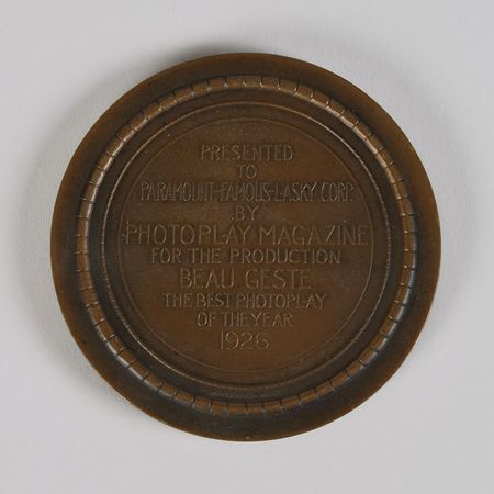 Lot #907 Beau Geste Photoplay Award: Photoplay’s 1926 Best Picture Award for Beau Geste - Image 2