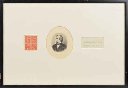 Lot #329 Andrew Johnson Signature - Image 1