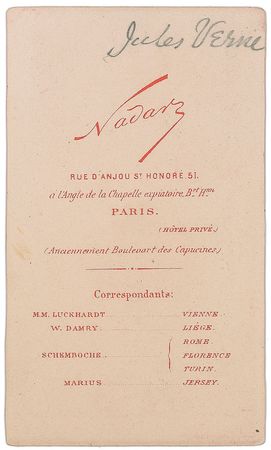 Lot #248 Jules Verne Carte-De-Visite Photograph - Image 2