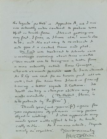 Lot #109 J. R. R. Tolkien: 