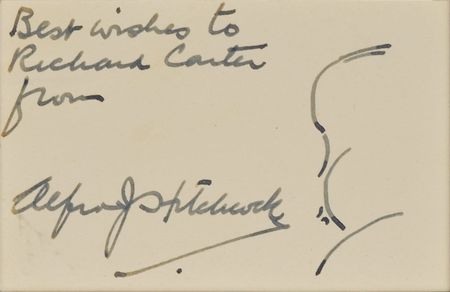 Lot #913 Alfred Hitchcock Sketch - Image 2