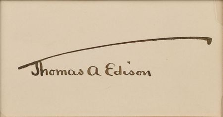 Lot #375 Thomas Edison Signature - Image 2