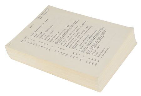 Lot #196 Elmore Leonard: Elmore Leonard's original typescript for Bandits - Image 9