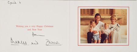 Lot #427 Princess Diana and Prince Charles Card - Image 1