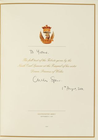 Lot #427 Princess Diana and Prince Charles Card - Image 3