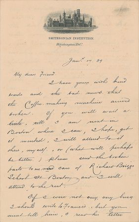 Lot #571 Samuel P. Langley Handwritten Letter Signed - Image 1