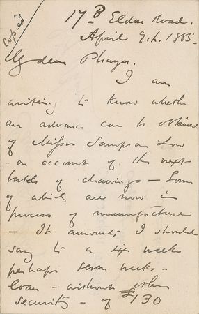 Lot #684 Edwin Austin Abbey Handwritten Letter Signed - Image 1
