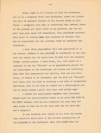 Lot #167 Zane Grey Manuscript - Image 2