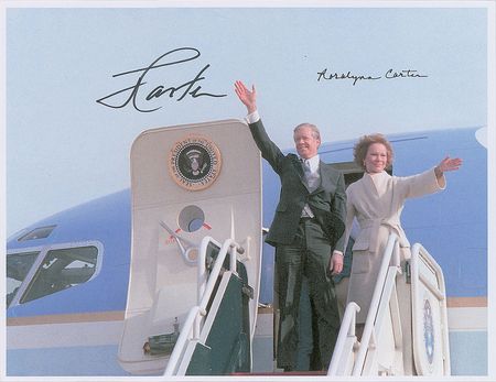 Lot #311 Jimmy and Rosalynn Carter Signed Photographs - Image 1