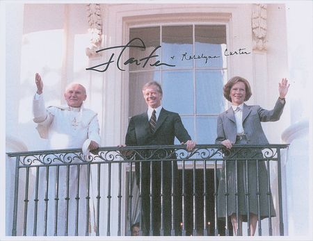 Lot #311 Jimmy and Rosalynn Carter Signed Photographs - Image 2