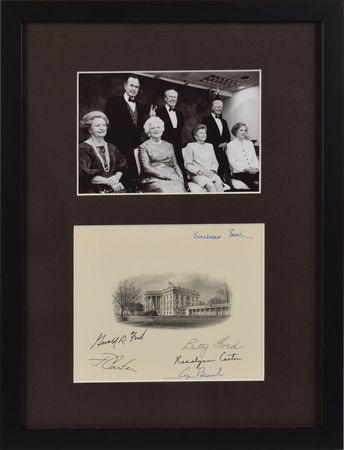 Lot #342 Presidents and First Ladies White House Card - Image 1