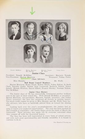 Lot #923 John Wayne: Impressive 1924 high school yearbook, signed twice by 