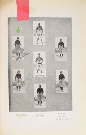 Lot #923 John Wayne: Impressive 1924 high school yearbook, signed twice by 