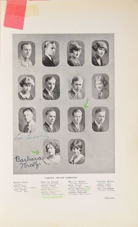 Lot #923 John Wayne: Impressive 1924 high school yearbook, signed twice by 