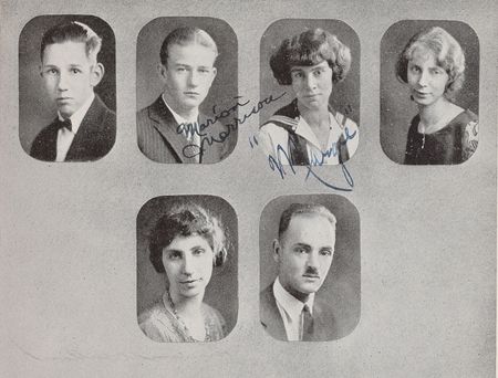 Lot #923 John Wayne: Impressive 1924 high school yearbook, signed twice by 