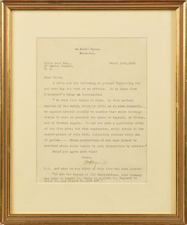 Lot #392 John Maynard Keynes: Keynes invokes d'Alembert: 
