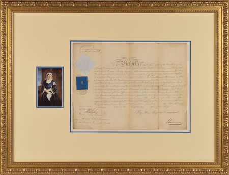 Lot #431 Queen Victoria Signed Document - Image 1