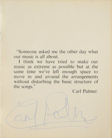 Lot #828 Emerson, Lake, and Palmer Pair of Signed Programs Programs - Image 4