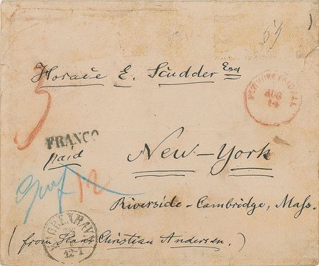 Lot #3 Hans Christian Andersen Autograph Envelope