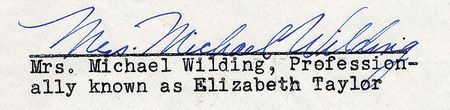 Lot #919 Elizabeth Taylor Signed Document - Image 4