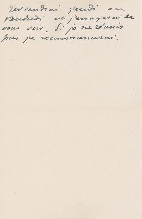 Lot #70 Guy de Maupassant Handwritten Letter Signed - Image 2