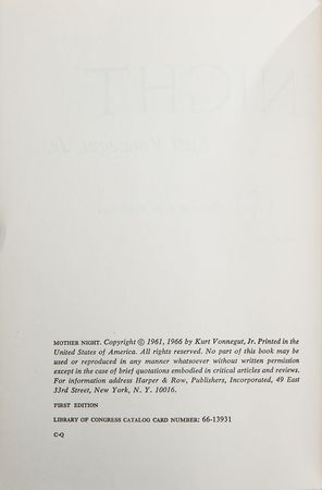 Lot #249 Kurt Vonnegut Book - Image 3