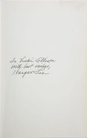 Lot #64 Harper Lee: Harper Lee inscribes an American classic - Image 1