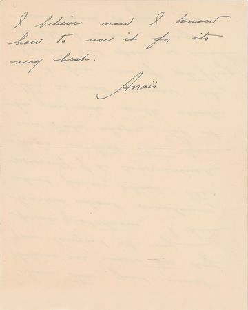 Lot #78 Anais Nin Handwritten Letter Signed - Image 7