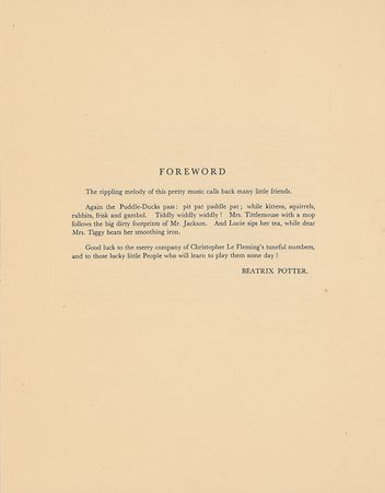 Lot #82 Beatrix Potter: ?Again the Puddle ducks pass: pit pat paddle pat; while kittens squirrels rabbits frisk and gambol? - Image 4