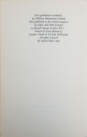 Lot #223 Sylvia Plath Book - Image 2
