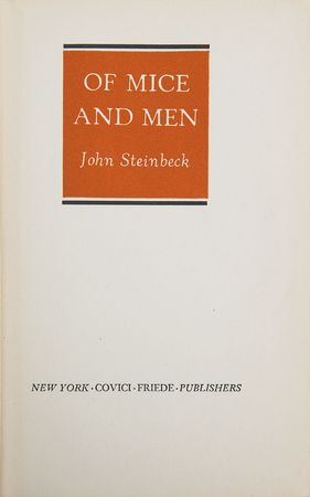Lot #99 John Steinbeck: Of Mice and Men, beautifully signed by Steinbeck - Image 2