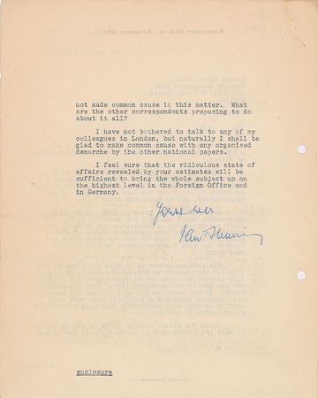 Lot #37 Ian Fleming Typed Letter Signed - Image 2