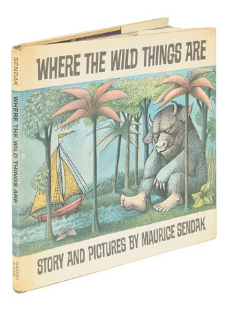 Lot #92 Maurice Sendak: Spectacular first edition of Where the Wild Things Are, signed with a Carol sketch - Image 3