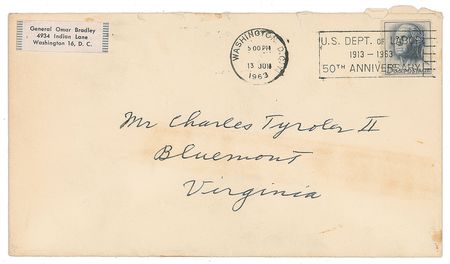 Lot #537 Omar Bradley: 