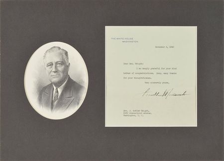 Lot #292 Franklin D. Roosevelt: FDR claims a third term - Image 1