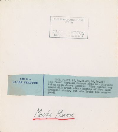 Lot #986 Marilyn Monroe and James Cagney Photograph - Image 2
