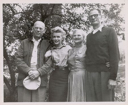 Lot #982 Marilyn Monroe and Arthur Miller Photograph - Image 1