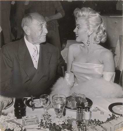 Lot #987 Marilyn Monroe and Joseph M. Schenck Photograph - Image 1